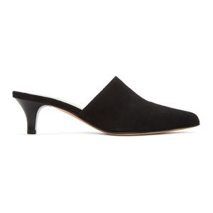 Maryam Nasir Zadeh Andrea Black Suede Mules